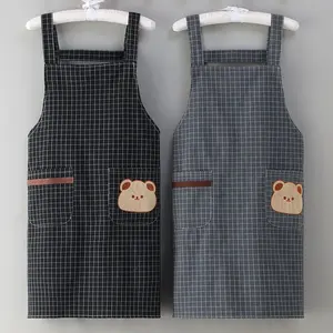 Hot Selling Chef Polyester Cottons Waiter Unisex Aprons Cooking Kitchen Bar Aprons Work Cafe Restaurant Aprons Kitchen