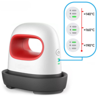 Presse à Chaud Portable Mini, Outil de Sublimation Manuel pour Petits Projets, Personnalisation de Chapeaux, Chaussures, Chaussettes, Imprimante Vinyle HTV