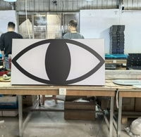 Mur interactif de scène à prix d'usine professionnel avec LED dissimulées à activation par bouton poussoir pour jeu lumineux 'Devil's Eye'