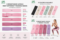 Ensemble de bandes de résistance élastiques en latex épais pour yoga et fitness, multicolores