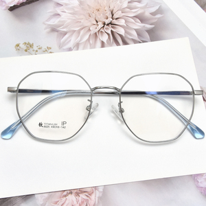 Material Metálico, Todas las Formas de la Montura Combinan con Marcos Ópticos Redondos, Gafas para Hombre y Mujer - Product Image 2