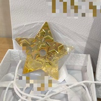 Pendentif Pentagramme Métallique Multi-Styles - Bicolore Or et Argent, Accessoire Cadeau, Peut Être Associé à un Coffret Cadeau - Vente en Gros