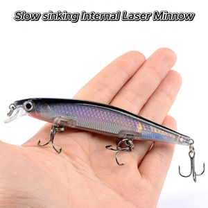 ABS flottant Wobbler Plopping plongée dur pêche méné inspiré appât leurres crochets pour rivière lac ruisseau océan plage bateau - Product Image 4