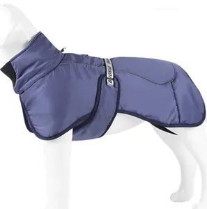 OEM logotipo cálido invierno perro chaqueta para venta al por mayor perro abrigo chaqueta de tela de diseñador con algodón impermeable reflectante chaqueta de perro