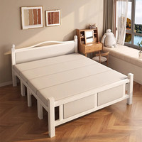 Lit simple pliant à cadre métallique, design pliable pour la maison, le bureau, la pause déjeuner, la location, la petite chambre à coucher