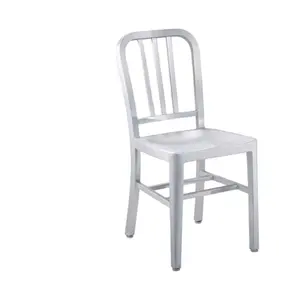 Алюминиевый Штабелируемый темно-синий открытый стул барный стул