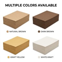 A4 Kraft Paper Craft Board Packaging Paper Natural Brown Dark Brown Kraft Yellow White Kraft
