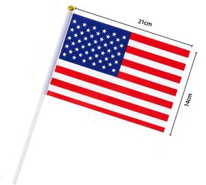 Banderas de Mano Plegables con Asta de Madera, Impresas por Ambos Lados, 100% Poliéster, Impermeables, Personalizadas para Fanáticos del Fútbol Mundial 2026 - Product Image 3