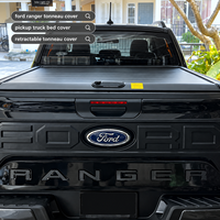 Couverture de benne rétractable en aluminium pour Ford Ranger D-Max Hilux Revo Rocco Navara Triton L200