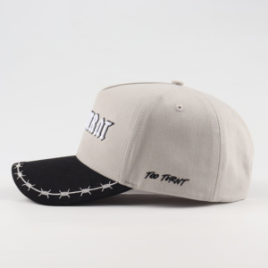 Casquette de baseball personnalisée <span class=keywords><strong>à</strong></span> 5 panneaux, broderie en relief de haute qualité, style <span class=keywords><strong>Los</strong></span> <span class=keywords><strong>Angeles</strong></span> A-Frame, en sergé de coton bicolore, type Gorras Snapback Trucker Hat - Product Image 4