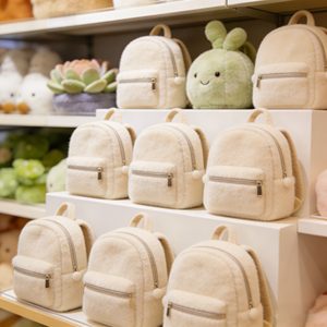 Sac à dos en peluche doux et moelleux en gros, jouets en peluche <span class=keywords><strong>4</strong></span>, 8 et 10 pouces, mini sac de voyage, achat en gros, faible MOQ, cadeau d'anniversaire pour enfants, livraison incluse - Product Image 1