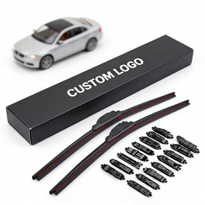 Logo personnalisé 14-26 pouces multifonction auto essuie-glace remplaçable connecteur universel voiture <span class=keywords><strong>pare</strong></span>-<span class=keywords><strong>brise</strong></span> sans cadre balais d'essuie-glace - Product Image 1