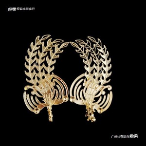 Yitong Jewelry Paire d'épingles à cheveux Plume de pêcheur royal Phénix en émail cloisonné, style antique, pour coiffure de mariée - Product Image 4