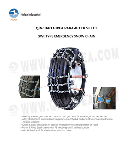 <span class=keywords><strong>Cadenas</strong></span> de <span class=keywords><strong>Nieve</strong></span> de Emergencia Tipo HIDEA GWE, Estilo Rejilla, Acero Aleado, Hebilla de Trinquete, Correa de PE, Instalación Rápida y Fácil <span class=keywords><strong>para</strong></span> Todos los Tamaños de Ruedas - Product Image 6
