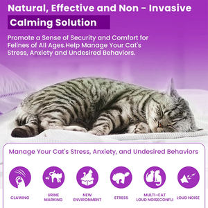 Vente en gros 2 prises + 4 recharges Kit diffuseur apaisant aux phéromones pour chat pour soulager l'anxiété des chats avec une haute qualité - Product Image 4