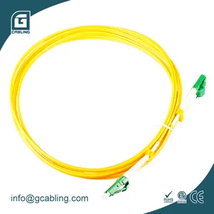 Gcabling Kabel Patch Serat Optik, 70M LC/LC Singlemode OS1 Dupleks SM 9/125 Kuning LSZH
