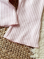 Ensemble deux pièces pour bébé fille, chemise rayée à manches longues, gilet en tricot, vêtements décontractés pour enfants, printemps