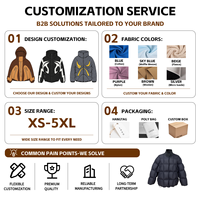 Veste matelassée pour hommes, avec motif personnalisé, rembourrage en duvet de canard, vêtements d'hiver chauds et gonflés de haute qualité, manteau décontracté
