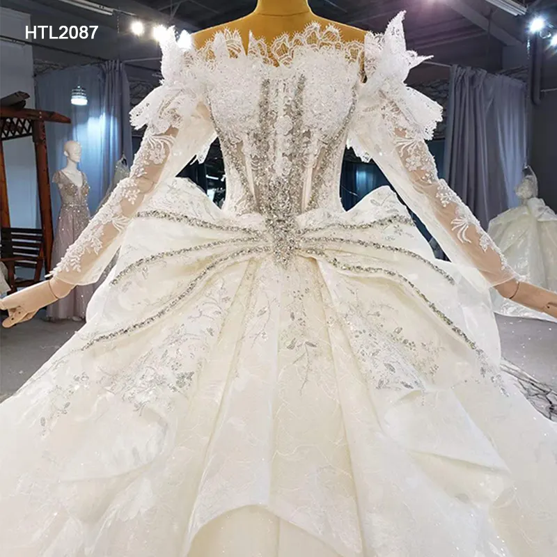 Jancember HTL2087 אישית ביצוע 2024 יוקרה אלגנטי יפה בתוספת גודל חתונה שמלה