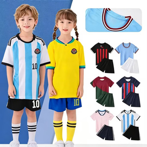 Conjunto de Camiseta de Fútbol de Malla Personalizada para Niños, Club Deportivo, Brasil, Ropa Deportiva, Camiseta para el Día del Partido, Regalo para Fanáticos del Deporte Infantil - Product Image 1