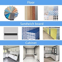 Rumah Kontainer Modern Minimalis Lengkap dengan Perabotan, 2 Kamar Tidur, Hunian Prefabrikasi Modular Mewah dari Kontainer Baja