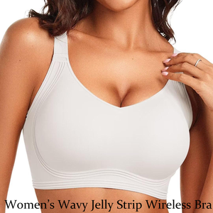 Soutien-gorge sans couture sans armatures en gelée pour <span class=keywords><strong>femme</strong></span>, bralette push-up décolleté plongeant, doux et confortable, sous-vêtement quotidien - Product Image 1