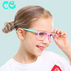 Brille 3-13 Jahre Kinder Blends chutz filter Kinder Brillen Mädchen Junge Optischer Rahmen Anti Blaulicht Blockierung Klare Linsen UV400