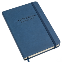 Carnet de notes personnalisable, impression de carnet de notes bleu, planificateur vierge, fournisseur scolaire, agenda, carnets de notes