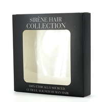 Boîte de présentation en carton PVC personnalisée de luxe avec fenêtre transparente en PVC pour la présentation de produits cosmétiques