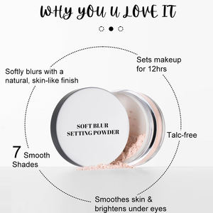 แป้งฝุ่นควบคุมน้ำมันเนื้อละเอียดมากสำหรับแต่งหน้าวีแกนแป้งฝุ่นปกปิดได้ยาวนาน - Product Image 3