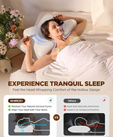 Oreiller cervical ergonomique de qualité supérieure, doux et confortable, avec support pour le dos, design en forme de feuilles marines et de papillon, pour la literie