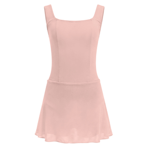 Maillot de Ballet para Niñas con Falda, Cuello Cuadrado, Sin Mangas, Vestido de Danza Elástico para Entrenamiento y Actuación - Product Image 5