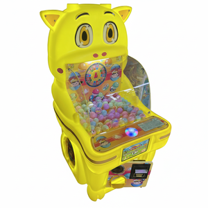 Máquina de Juego Arcade FEZA con Monedas, Pelota Saltarina en Forma de Gato Amarillo de Plástico, con Luces Intermitentes para Niños de 3+ Años, en Inglés - Product Image 2