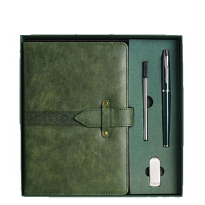 Carnet en cuir A5 LX23022, coffret cadeau d'affaires, reliure sans fil, personnalisation, gaufrage, impression, papier Daolin 80 g/m² - Product Image 1
