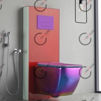 Camouflage à fixation murale, toilette de couleur, accessoires sanitaires, piège P, suspension, produit de fabrication