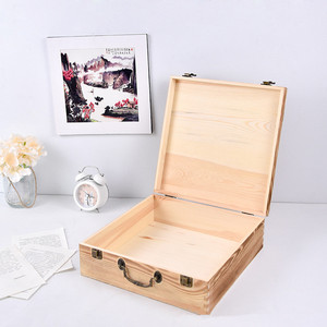 Caja de Almacenamiento de Hanfu de Madera, Rectangular, Color Madera Natural, Organizador de Ropa - Product Image 4