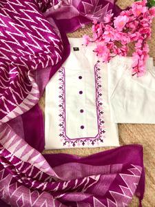 Kurti pent dupatta ออกแบบใหม่สำหรับเทศกาลชุดผ้าฝ้าย kurti PANT กับ dupatta จากอินเดีย - Product Image 6