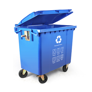 660L Large plastic outdoor garbage can dumpster trash Bin