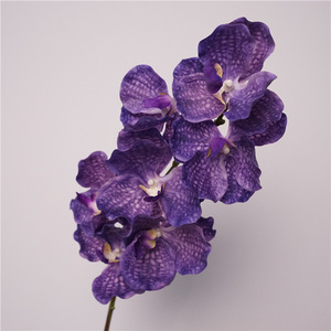 L-R162 Nuevo Arreglo <span class=keywords><strong>de</strong></span> Orquídeas <span class=keywords><strong>Vanda</strong></span> Artificiales <span class=keywords><strong>de</strong></span> Alta Calidad con Tacto Real, Ramo <span class=keywords><strong>de</strong></span> Novia, Decoración Festiva para Fiestas Navideñas - Product Image 1