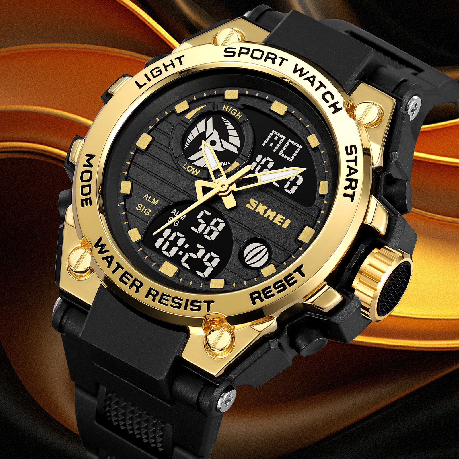 SKMEI Orologio Da Uomo In Pelle: Classico, Quarzo, Impermeabile Con Data E Luce - Regalo Perfetto - 5