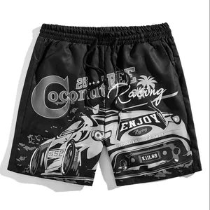 Heren Autoletter Grafische Taille Taille Shorts Promotionele Streetwear Casual Heren Shorts