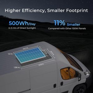 เครื่องชาร์จพลังงานแสงอาทิตย์ 12V ประสิทธิภาพสูง 100W สีดำทั้งหมด แบบ N-Type 16BB ขนาด 182 มม. - Product Image 4
