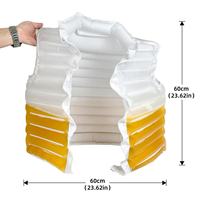 Veste transparente jaune et blanche avec fermeture éclair, idéale pour les soirées au bord de la piscine – En stock
