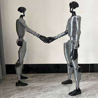 Statue de robot IA en fibre de verre personnalisée pour l'affichage et la décoration commerciaux