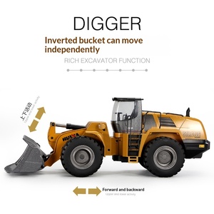 <span class=keywords><strong>Huina</strong></span> <span class=keywords><strong>583</strong></span> Bulldozer Électrique Chargeur Excavateur Véhicule d'Ingénierie Métallique Modèle Jouet pour Enfants Utilisation Intérieure Télécommande - Product Image 4