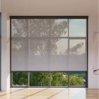 Persiana Enrollable Automática de Fibra de Vidrio para Ventanas de Balcón, Protección Solar para Ventanas y Puertas