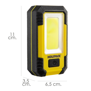 Linterna LED Profesional Compacta Recubierta de Goma con Batería Recargable, 500 Lúmenes, Función de Banco de Energía, Imán, Soporte y Gancho - Product Image 4