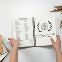 Journal de bien-être spirituel personnalisé, couverture rigide imperméable, affirmations positives, guide de santé mentale, cahier de relaxation pour adultes