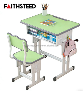 Ensemble de bureau et chaise ergonomiques pour enfants, en métal, matériau écologique, mobilier scolaire pour <span class=keywords><strong>l</strong></span>'apprentissage à la maison et en classe - Product Image 1