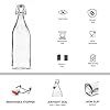 <span class=keywords><strong>Bouteille</strong></span> en verre carrée de 500 ml avec bouchon à bascule en caoutchouc, couleur personnalisée, pour la tequila, le brandy, la brasserie, OEM/ODM disponible, emballage en carton - Product Image 4